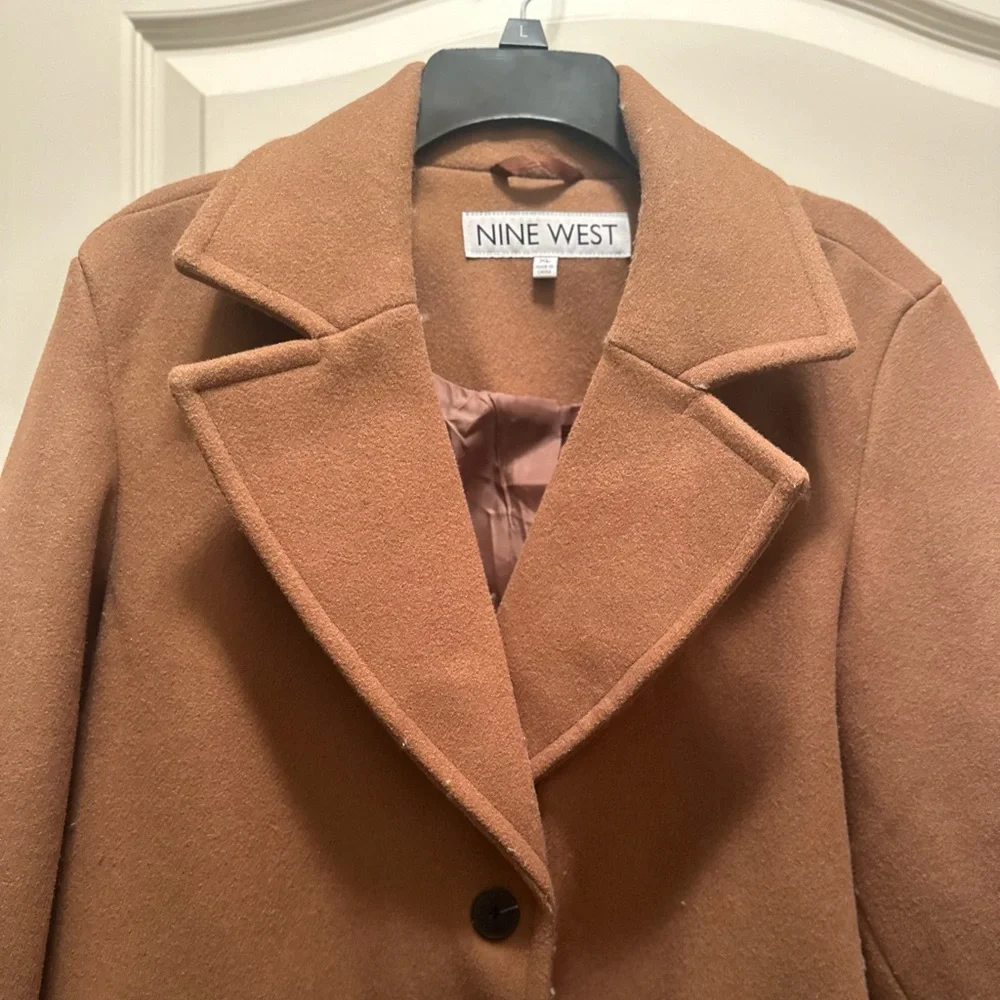 NWT Women’s Nine West Camel Trench Coat - Picture 6 of 14